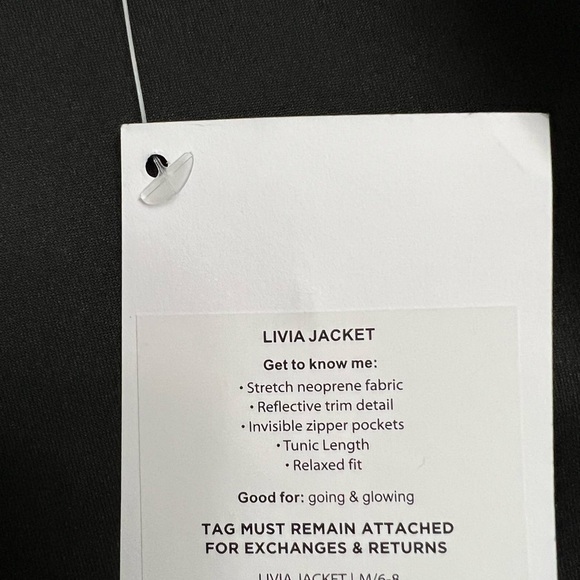 Fabletics Tunic Length Livia Jacket - NWT - Picture 9 of 12